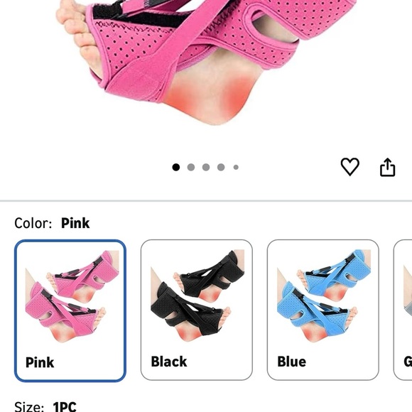 Pink Women’s Plantar Fasciitis Night Splint - Picture 3 of 6